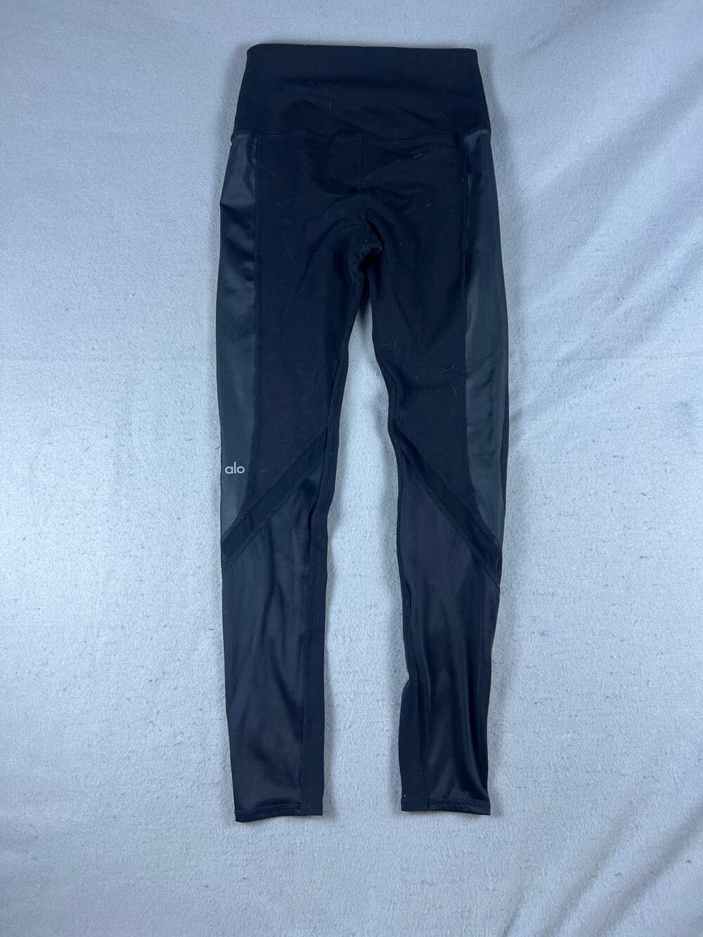 Alo Yoga Leggings Womens XS Black Skinny High Waisted Athletic Workout Training